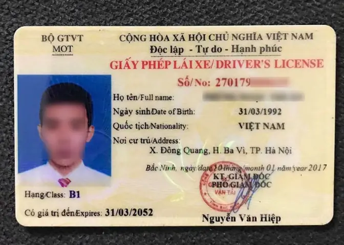 Bằng Lái Xe Ô Tô Việt Nam