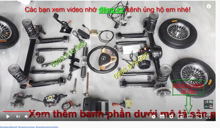 Bánh Xe Chế Ô Tô Điện