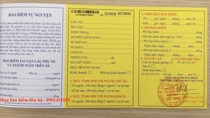 Bảo Hiểm Dân Sự Xe Ô Tô