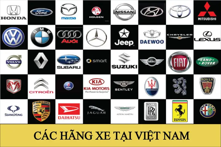 Các Hãng Xe Ô Tô Thông Dụng Ở Việt Nam