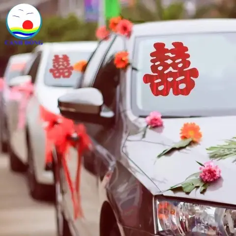 Cách Dán Chữ Hỷ Trên Xe Ô Tô