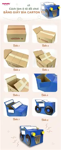 Cách Làm Xe Ô Tô Bằng Giấy