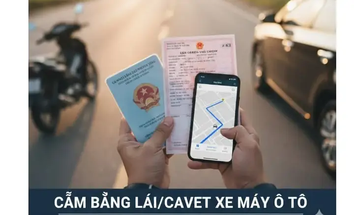 Cầm Bằng Lái Xe Ô Tô