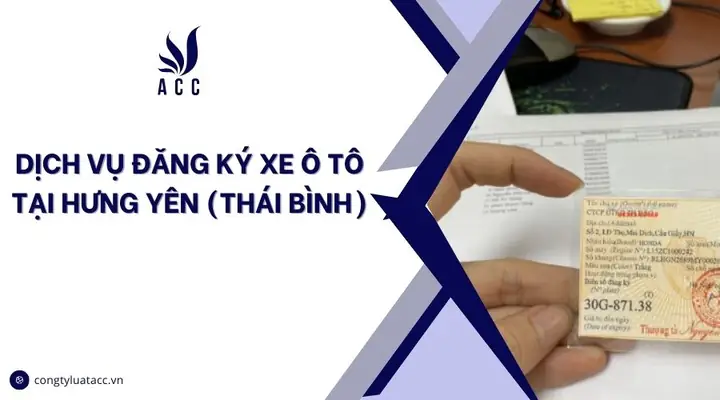 Đăng Ký Xe Ô Tô Tại Thái Bình