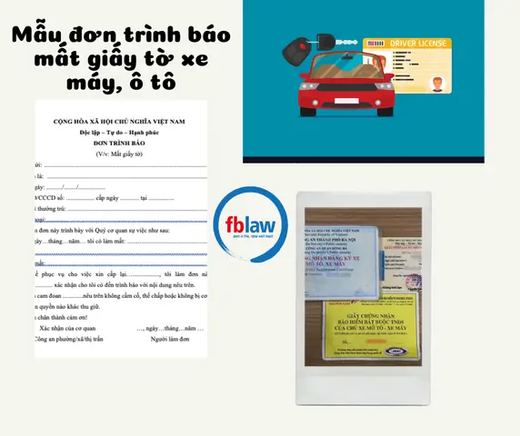 Đơn Báo Mất Giấy Tờ Xe Ô Tô