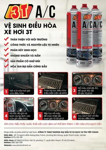 Dung Dịch Vệ Sinh Máy Lạnh Xe Ô Tô