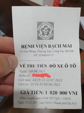 Giá Gửi Xe Ô Tô Ở Bệnh Viện Bạch Mai