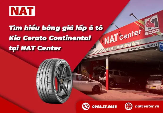 Giá Lốp Xe Ô Tô Kia Cerato Continental