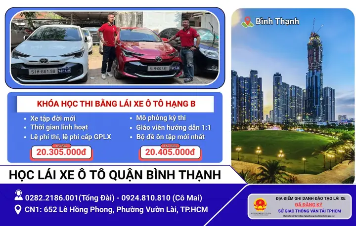 Học Lái Xe Ô Tô Bình Thạnh