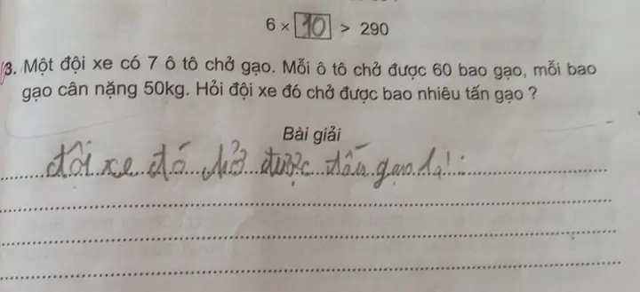 Một Đội Xe Có 7 Ô Tô Chở Gạo
