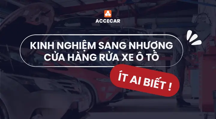 Sang Nhượng Cửa Hàng Rửa Xe Ô Tô