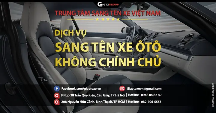 Sang Tên Xe Ô Tô Không Chính Chủ