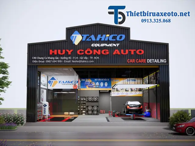Thiết Kế Tiệm Rửa Xe Ô Tô