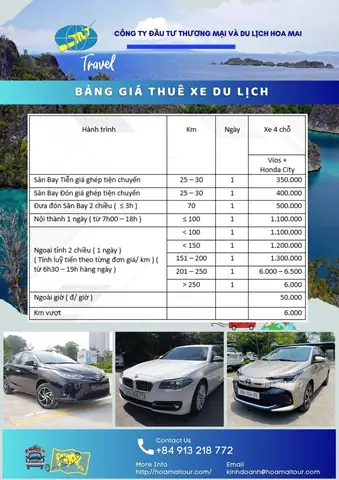 Thuê Xe Ô Tô 4 Chỗ