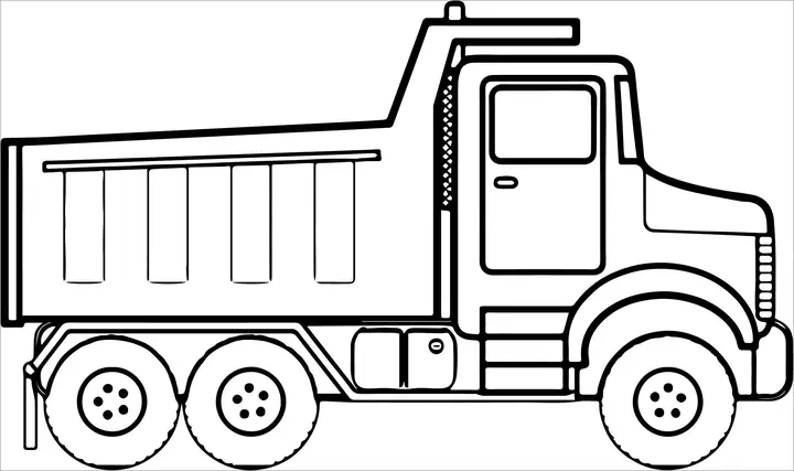 Tranh Tô Màu Xe Ô Tô Tải