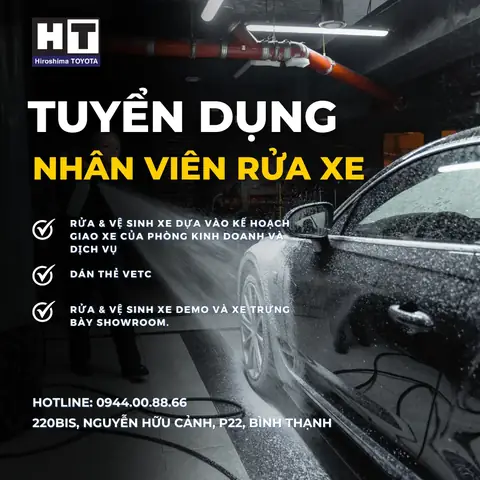 Tuyển Nhân Viên Rửa Xe Ô Tô