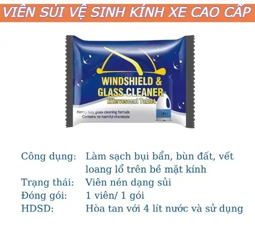 Viên Pha Nước Rửa Kính Xe Ô Tô