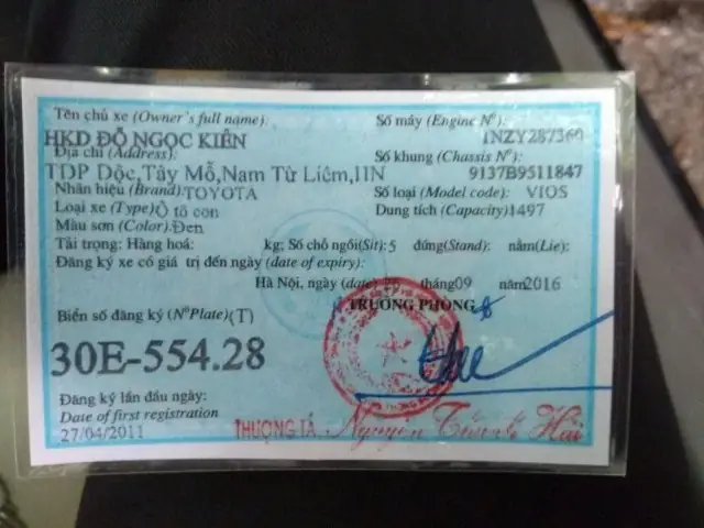 Xe Ô Tô Đăng Ký Hộ Kinh Doanh Cá Thể