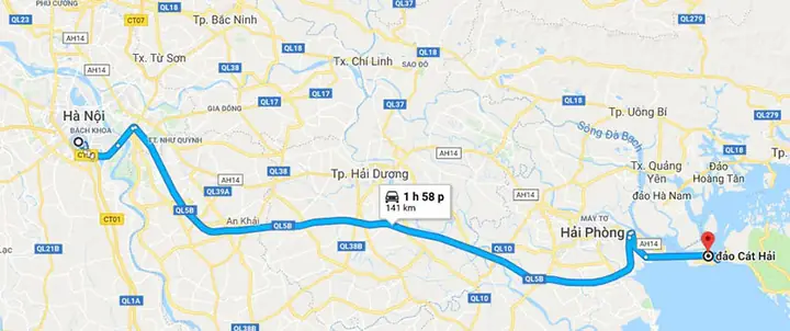 Xe Ô Tô Từ Hà Nội Đi Cát Bà