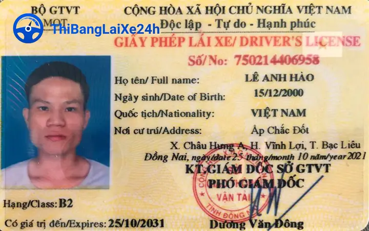 Bằng Lái Xe Ô Tô B1 Và B2