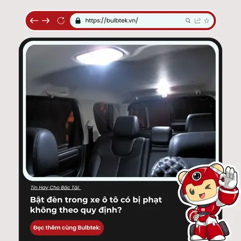 Bật Đèn Trong Xe Ô Tô