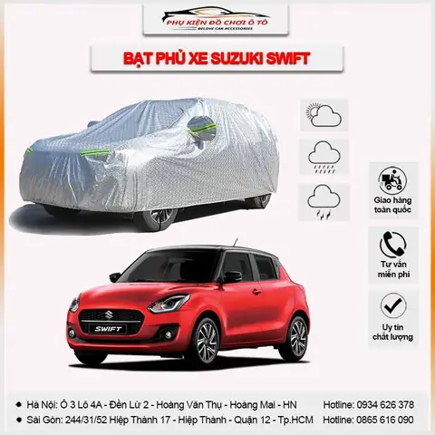 Bạt Phủ Xe Ô Tô Suzuki Swift