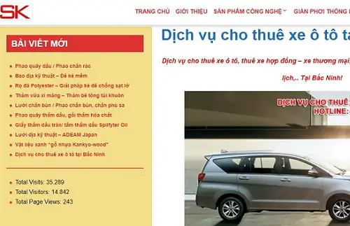 Công Ty Cho Thuê Xe Ô Tô Tại Bắc Ninh
