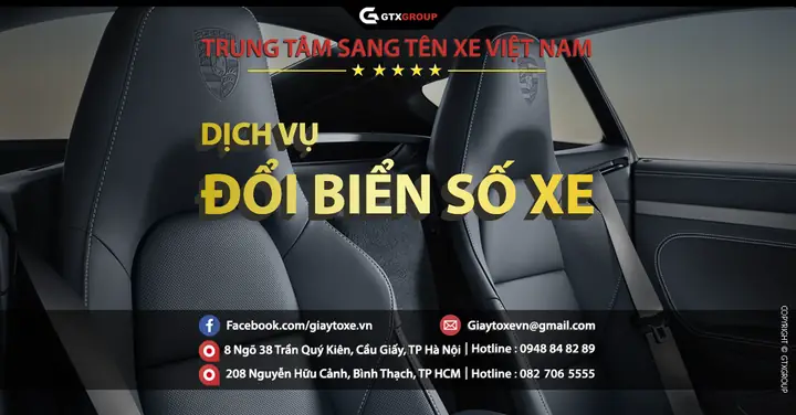 Dịch Vụ Đổi Biển Số Xe Ô Tô