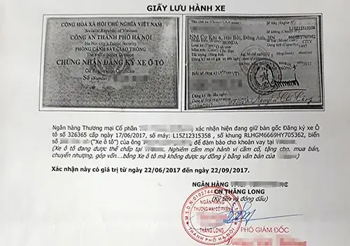 Giấy Thông Hành Xe Ô Tô