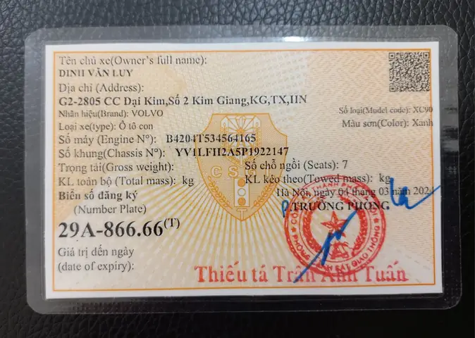Giấy Tờ Xe Ô Tô Hà Nội