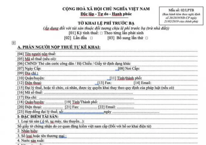 Hồ Sơ Xe Ô Tô Gồm Những Gì