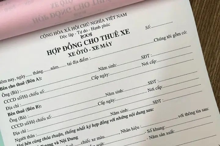 Hợp Đồng Thuê Người Lái Xe Ô Tô