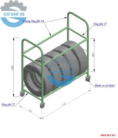 Kệ Đựng Bánh Xe Ô Tô Mini