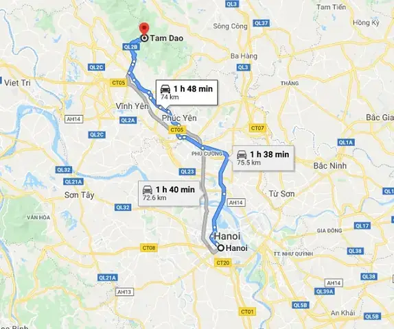 Lái Xe Ô Tô Lên Tam Đảo Khó Đi K