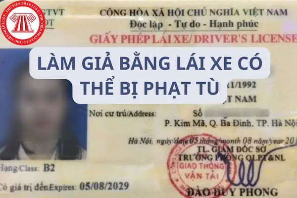 Làm Bằng Lái Xe Ô Tô Giả