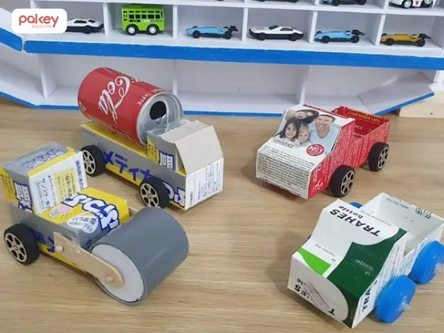 Làm Xe Ô Tô Bằng Hộp Cacton