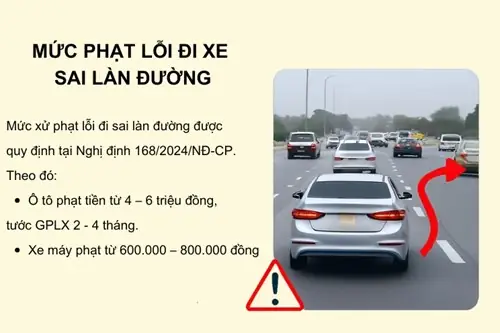 Lỗi Lấn Line Xe Ô Tô