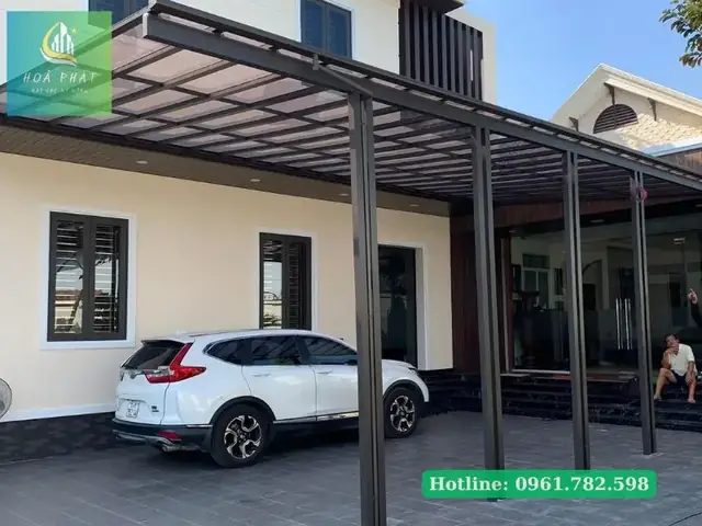 Mái Che Xe Ô Tô Trước Nhà