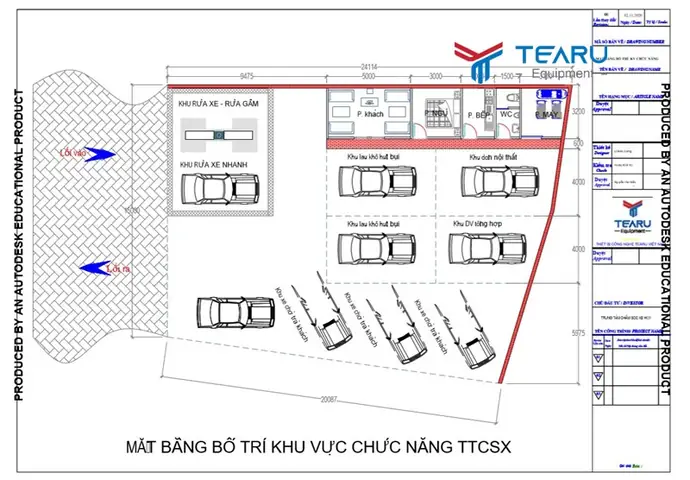 Mạt Bằng Xe Ô Tô