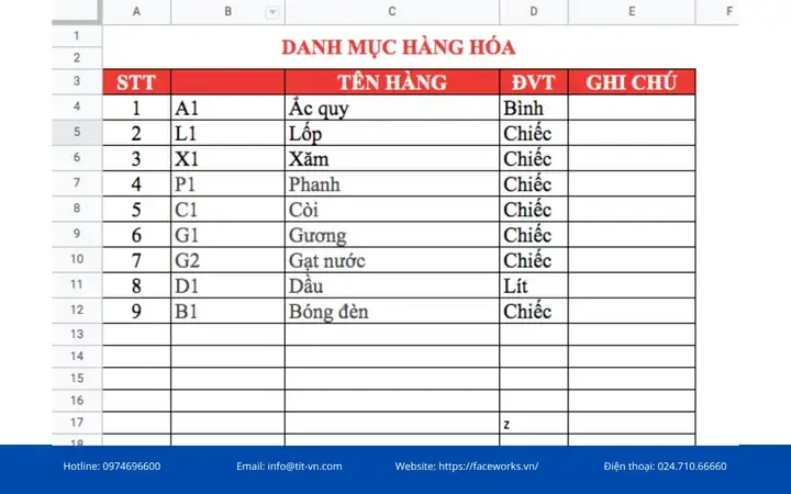 Mẫu File Excel Quản Lý Điều Hành Xe Ô Tô