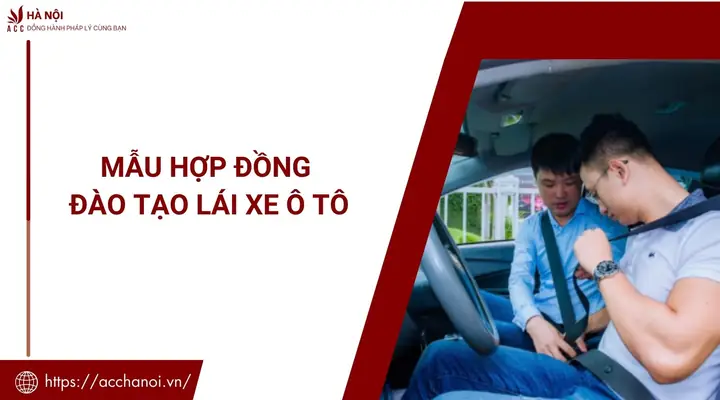 Mẫu Hợp Đồng Lái Xe Ô Tô