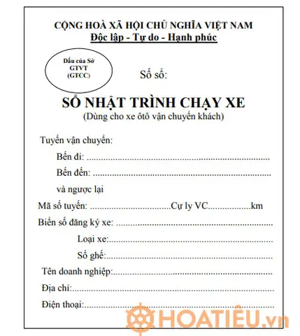 Mẫu Nhật Trình Xe Ô Tô Tải