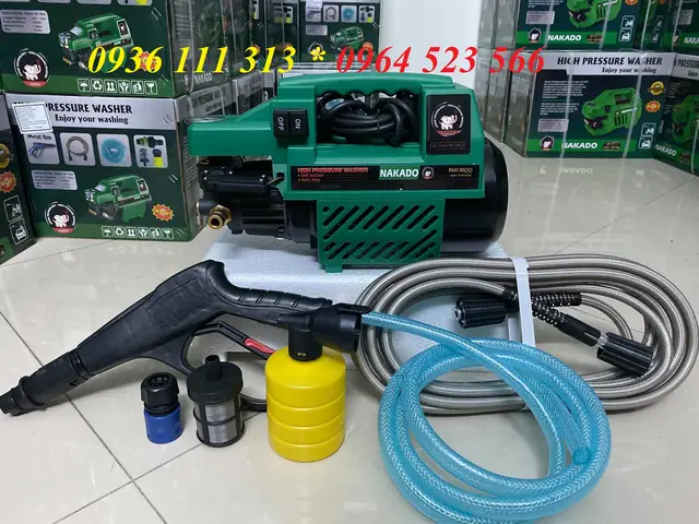 Máy Bơm Rửa Xe Ô Tô Gia Đình