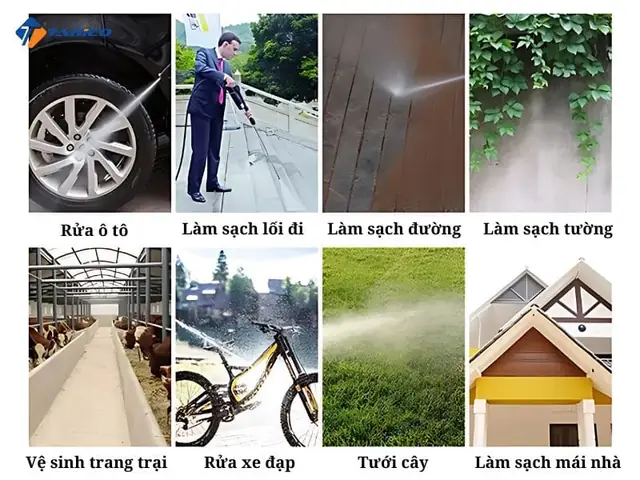 Máy Rửa Xe Ô Tô Nóng Lạnh Áp Lực Cao