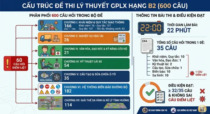Mẹo Thi Lí Thuyết Xe Ô Tô B2