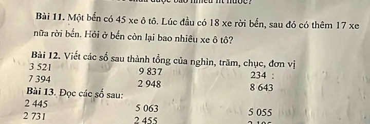 Một Bến Xe Có 45 Ô Tô