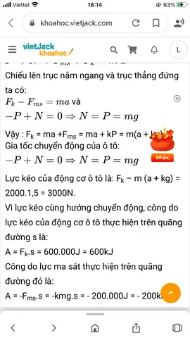 Một Xe Ô Tô Có Khối Lượng 2 Tấn