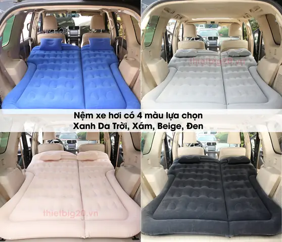 Nệm Hơi Ô Tô Cho Xe Màu Đen