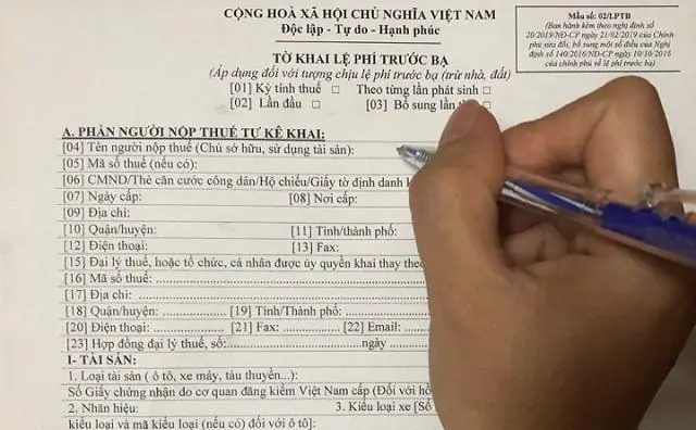 Nơi Nộp Thuế Trước Bạ Xe Ô Tô