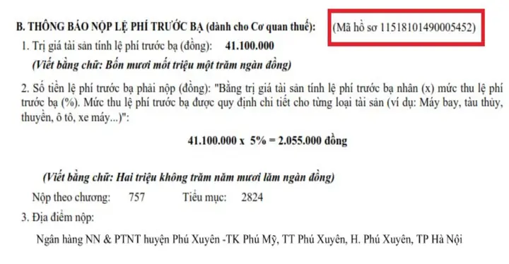 Nộp Thuế Trước Bạ Xe Ô Tô Ở Đâu